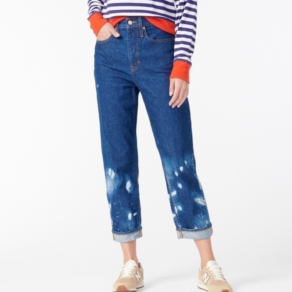 𝅺J. CREW Slouchy Boyfriend Outlaw Bleached Jeans 26
